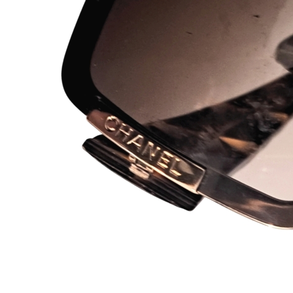 CHANEL 4126 C125/13 Sunglasses Shield Gold Tortoise Women - Picture 11 of 13